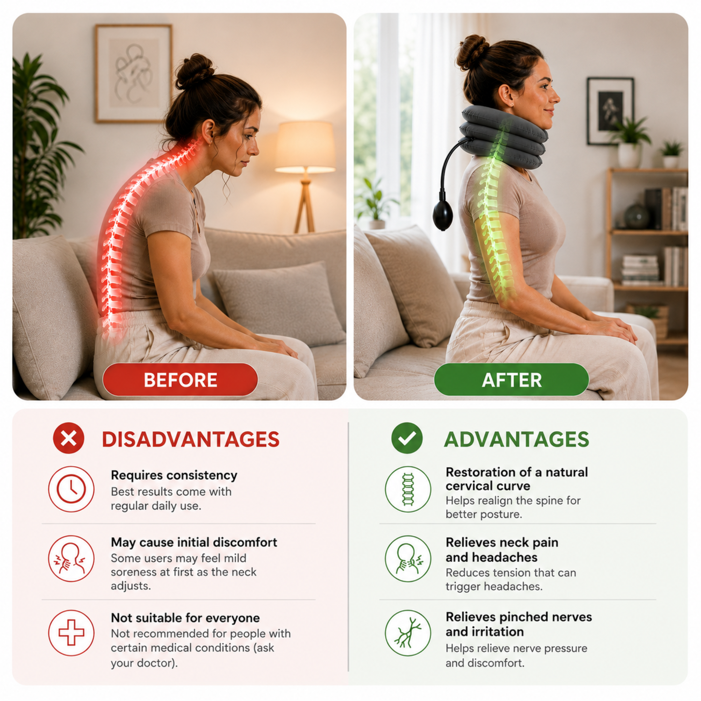Inflatable Cervical Traction Device